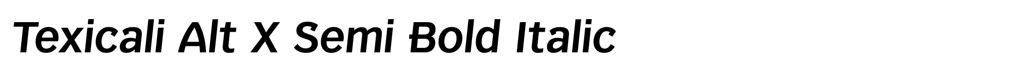Texicali Alt X Semi Bold Italic image
